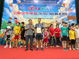 PHƯỜNG HỒNG HÀ TỔ CHỨC LỄ RA MẮT CÁC CÂU LẠC BỘ THỂ DỤC THỂ THAO THIẾU NHI HÈ NĂM 2026