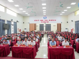 HỘI NGHỊ NGHE BÁO CÁO KẾT QUẢ LẤY Ý KIẾN NHÂN DÂN VỀ CÔNG TÁC SẮP XẾP, SÁP NHẬP THÔN DÂN CƯ TRÊN ĐỊA BÀN XÃ HƯNG ĐẠO