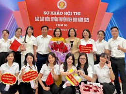 Xã Liên Minh giành giải Ba tại vòng sơ khảo Hội thi Báo cáo viên, Tuyên truyền viên giỏi cấp Thành phố năm 2026 - cụm Thi đua số 10