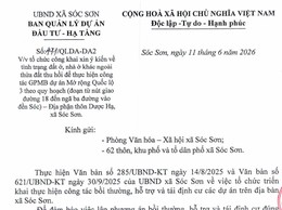XIN Ý KIẾN NHÂN DÂN VỀ TÌNH TRẠNG ĐẤT Ở, NHÀ Ở KHÁC NGOÀI THỬA ĐẤT THU HỒI CỦA CÁC HỘ DÂN THÔN DƯỢC HẠ, PHỤC VỤ GPMB DỰ ÁN MỞ RỘNG QUỐC LỘ 3