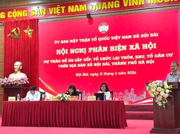 UB MTTQ VIỆT NAM XÃ NỘI BÀI PHẢN BIỆN DỰ THẢO ĐỀ ÁN SẮP XẾP, TỔ CHỨC LẠI THÔN/KHU/TỔ DÂN CƯ TRÊN ĐỊA BÀN XÃ