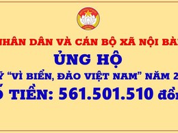 UB MTTQ VIỆT NAM XÃ NỘI BÀI CÔNG KHAI KINH PHÍ ỦNG HỘ QUỸ VÌ BIỂN ĐẢO VIỆT NAM NĂM 2026
