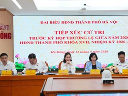 Đại biểu HĐND thành phố Hà Nội - Đơn vị bầu cử số 13 tiếp xúc cử tri trước kỳ họp giữa năm