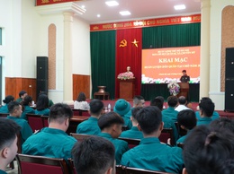 Ban Chỉ huy quân sự xã khai mạc huấn luyện lực lượng dân quân tại chỗ năm 2026