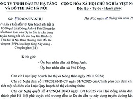 Về việc tổ chức lấy ý kiến đối với Quy hoạch chi tiết tỷ lệ 1/500 Quỹ đất (Đông Anh và Phù Đổng)