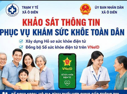 Ô Diên triển khai rà soát thông tin người dân phục vụ khám sức khỏe toàn dân