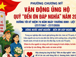 Phường Chương Mỹ vận động ủng hộ Quỹ “Đền ơn đáp nghĩa” năm 2026