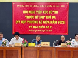HỘI NGHỊ TIẾP XÚC CỬ TRI XÃ NỘI BÀI TRƯỚC KỲ HỌP THỨ 3 HĐND XÃ