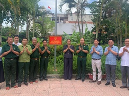 Hội CCB xã Mỹ Đức nhiệm thu, bàn giao công trình thắp sáng nghĩa trang liệt sĩ Đại Nghĩa