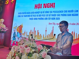 SƠN TÂY TẬP HUẤN NGHIỆP VỤ PCCC&CNCH, NÂNG CAO NĂNG LỰC ỨNG PHÓ SỰ CỐ TẠI CƠ SỞ