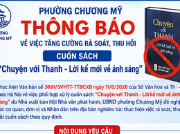 Thông báo về việc dừng phát hành và thu hồi cuốn sách “Chuyện với Thanh - Lời kể mới về ánh sáng”