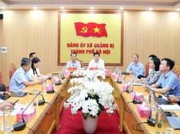 Xã Quảng Bị dự hội nghị trực tuyến Hội thảo khoa học cấp quốc gia “Một số vấn đề lý luận và thực tiễn về hoàn thiện mô hình chính quyền địa phương hai cấp”