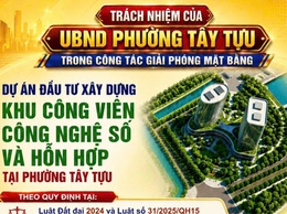 Trách nhiệm của UBND phường Tây Tựu trong công tác giải phóng mặt bằng dự án đầu tư xây dựng khu công viên công nghệ số và hỗn hợp tại phường Tây Tựu 