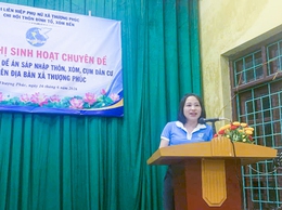 Phụ nữ Thượng Phúc tích cực tuyên truyền, tạo đồng thuận về Đề án sáp nhập thôn, xóm