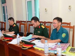 KIỂM TRA KẾT QUẢ THỰC HIỆN NHIỆM VỤ 6 THÁNG ĐẦU NĂM 2026 TẠI BAN CHQS XÃ QUANG MINH