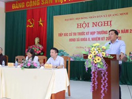 ĐẠI BIỂU HĐND XÃ QUANG MINH TIẾP XÚC CỬ TRI TRƯỚC KỲ HỌP THƯỜNG LỆ GIỮA NĂM 2026