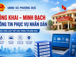 UBND xã Phượng Dực ban hành danh mục thông tin công khai và thông tin công dân được tiếp cận có điều kiện