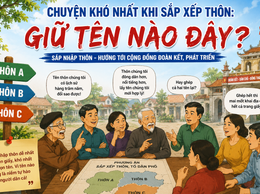 Sáp nhập thôn dễ trên giấy, khó nhất là chọn tên!