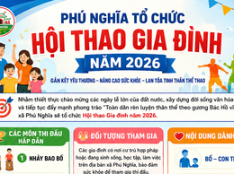Xã Phú Nghĩa ban hành Điều lệ Hội thao Gia đình năm 2026