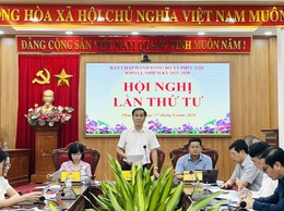 Hội nghị lần thứ Tư Ban Chấp hành Đảng bộ xã Phúc Lộc khoá I, nhiệm kỳ 2025-2030 thảo luận nhiều nội dung quan trọng phục vụ phát triển địa phương