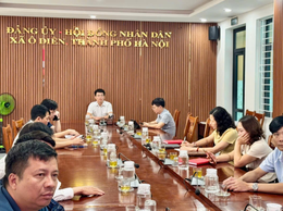 Xã Ô Diên tiếp sóng trực tuyến hội thảo khoa học cấp Quốc gia về hoàn thiện mô hình chính quyền địa phương 2 cấp