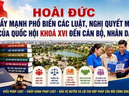 Hoài Đức đẩy mạnh phổ biến các luật, nghị quyết mới của Quốc hội khóa XVI đến cán bộ, nhân dân