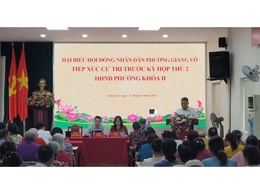 Hội nghị tiếp xúc cử tri của đại biểu HĐND phường trước kỳ họp thứ hai HĐND phường khóa II, nhiệm kỳ 2026 – 2031