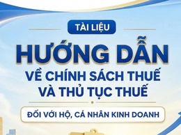 Tài liệu hướng dẫn về chính sách thuế và thủ tục thuế đối với hộ kinh doanh,  cá nhân kinh doanh của Thuế Thành phố Hà Nội