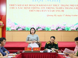 Hội nghị triển khai kế hoạch khảo sát thực trạng mộ liệt sĩ chưa xác định thông tin trong các nghĩa trang liệt sĩ trên địa bàn xã Quảng Bị