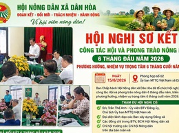 HỘI NÔNG DÂN XÃ DÂN HÒA TỔ CHỨC THÀNH CÔNG HỘI NGHỊ SƠ KẾT 6 THÁNG ĐẦU NĂM VÀ TRIỂN KHAI PHƯƠNG HƯỚNG NHIỆM VỤ 6 THÁNG CUỐI NĂM 2026