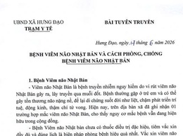 BỆNH VIÊM NÃO NHẬT BẢN VÀ CÁCH PHÒNG, CHỐNG
BỆNH VIÊM NÃO NHẬT BẢN