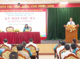 HĐND xã Đông Anh khai mạc kỳ họp thứ ba, khóa II, nhiệm kỳ 2026 - 2031