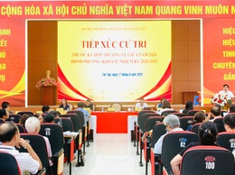 Đại biểu HĐND phường Tây Tựu tiếp xúc cử tri trước kỳ họp thường lệ giữa năm 2026
