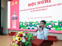 Xã Ứng Thiên tuyên truyền Luật Thủ đô và trợ giúp pháp lý cho người dân