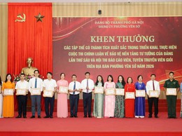 Phường Yên Sở tổng kết các cuộc thi tuyên truyền, bảo vệ nền tảng tư tưởng của Đảng