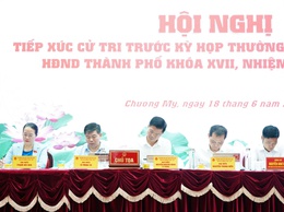 Hội nghị tiếp xúc cử tri với tổ đại biểu HĐND thành phố Hà Nội trước kỳ họp thường lệ giữa năm 2026