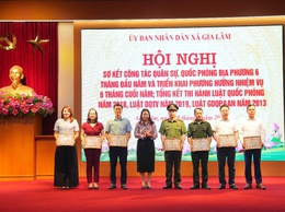 UBND xã Gia Lâm sơ kết công tác quân sự, quốc phòng địa phương 6 tháng đầu năm 2026 và tổng kết thi hành các luật về quốc phòng, an ninh