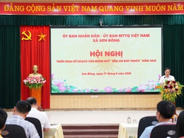 Sơn Đồng triển khai kế hoạch vận động quỹ “Đền ơn đáp nghĩa” năm 2026