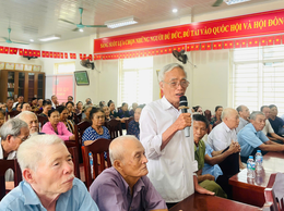 Lấy ý kiến Nhân dân cụm 1, 2 Hồng Hà về phương án sắp xếp thôn, tổ dân phố tại khu vực Hồng Hà