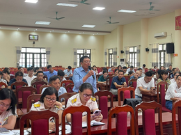 UBND xã Ô Diên tổ chức đối thoại với doanh nghiệp, hợp tác xã, hộ kinh doanh trên địa bàn xã.