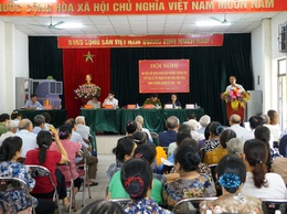PHƯỜNG THƯỢNG CÁT TỔ CHỨC HỘI NGHỊ TIẾP XÚC CỬ TRI TRƯỚC KỲ HỌP THƯỜNG LỆ GIỮA NĂM 2026 HĐND PHƯỜNG