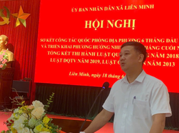 Liên Minh sơ kết công tác quân sự, quốc phòng địa phương 6 tháng đầu năm 2026
