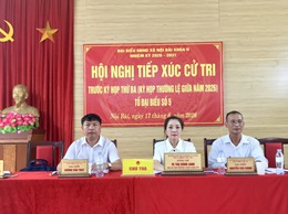 TỔ ĐẠI BIỂU HĐND XÃ NỘI BÀI SỐ 4, SỐ 5 VÀ SỐ 6 TIẾP XÚC CỬ TRI TRƯỚC KỲ HỌP THỨ 3 HĐND XÃ