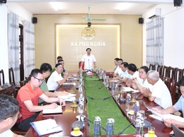 Hội nghị thông qua dự thảo phương án cưỡng chế thu hồi đất thực hiện Dự án cải tạo, nâng cấp Quốc lộ 6 đoạn Ba La - Xuân Mai