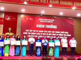 Thanh Trì trao giải Cuộc thi chính luận bảo vệ nền tảng tư tưởng của Đảng năm 2026