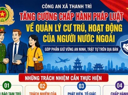 TĂNG CƯỜNG CHẤP HÀNH PHÁP LUẬT VỀ QUẢN LÝ, CƯ TRÚ CỦA NGƯỜI NƯỚC NGOÀI TRÊN ĐỊA BÀN XÃ THANH TRÌ