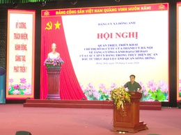 Đông Anh quán triệt, triển khai chỉ thị số 16-CT/TU về thực hiện dự án đầu tư trục đại lộ cảnh quan sông Hồng