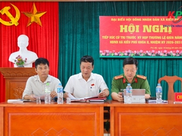 Tổ đại biểu số 4 Hội đồng nhân dân xã Kiều Phú khóa II tiếp xúc cử tri trước kỳ họp thường lệ giữa năm 2026