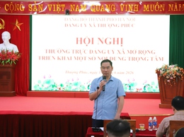 Đảng ủy xã Thượng Phúc thông qua chủ trương thực hiện dự án trục không gian quốc lộ 1a gắn với chỉnh trang, tái thiết đô thị
