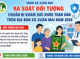 Rà soát đối tượng chuẩn bị khám sức khỏe toàn dân trên địa bàn xã Xuân Mai năm 2026